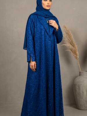 عباية رويال الكلاسيكية سحر الدانتيل الكحلي
