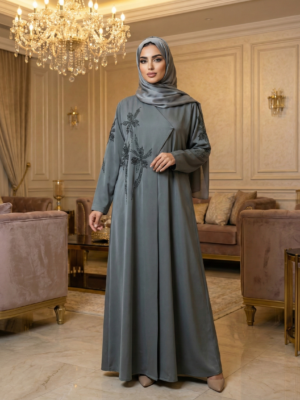 عباية "سيلفر" الأنيقة | فخامة الهاند ورك