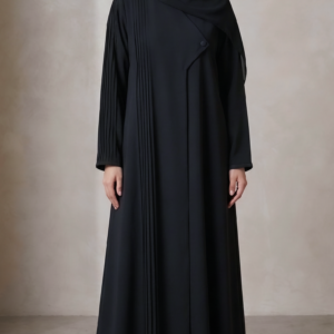عباية ليان الكلاسيكية أكمام كسرات ناعمة