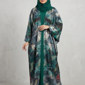 عباية زمردة البحرينية (نقشة أوراق الذهب)