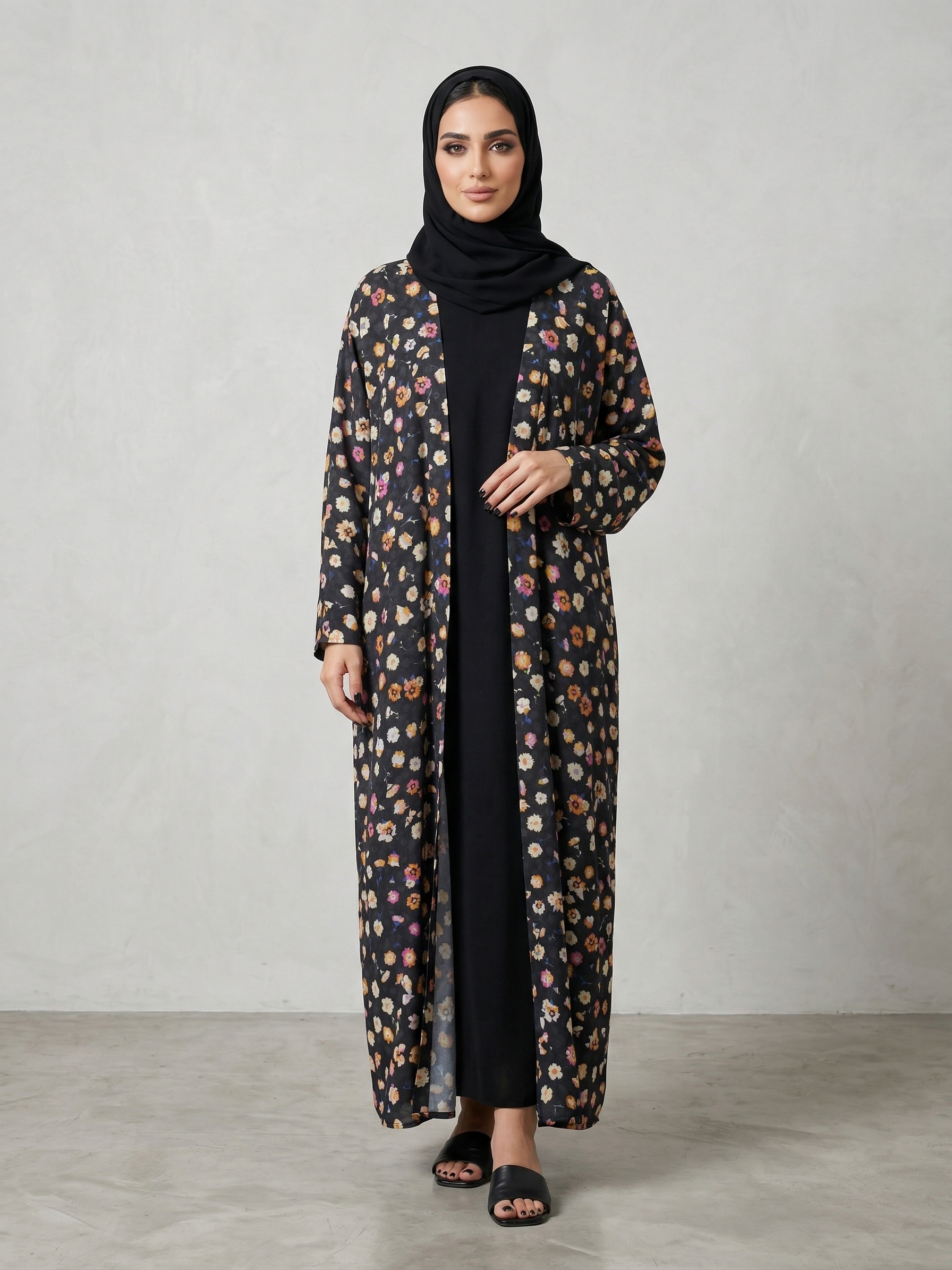 عباية "فلورا" (Floral Bloom) كاجوال