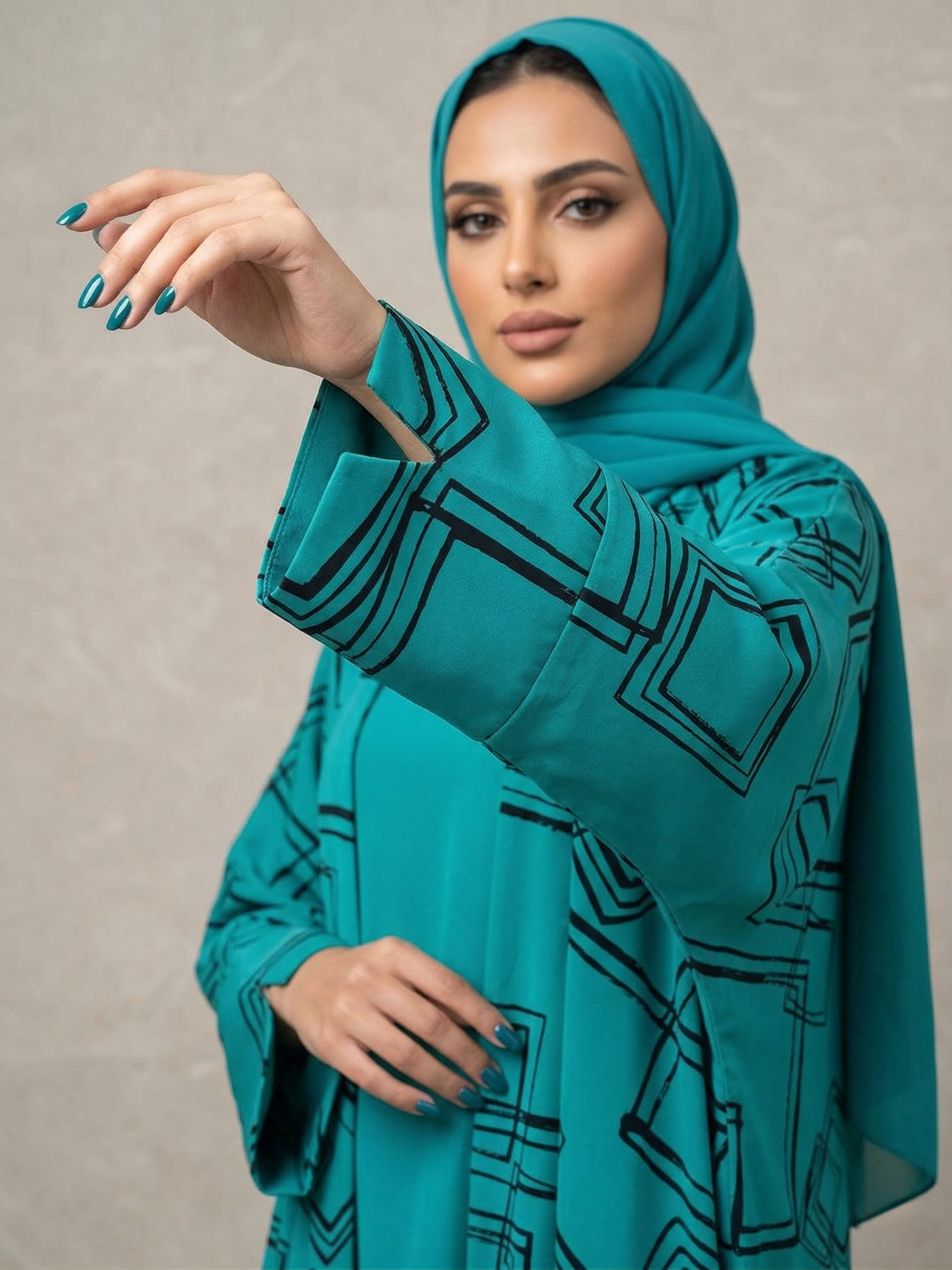 جرافيك (Graphic) المودرن - لون فيروزي - الصورة 2