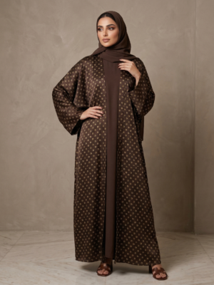 عباية "دينا" الملكية بالحرير والذهب